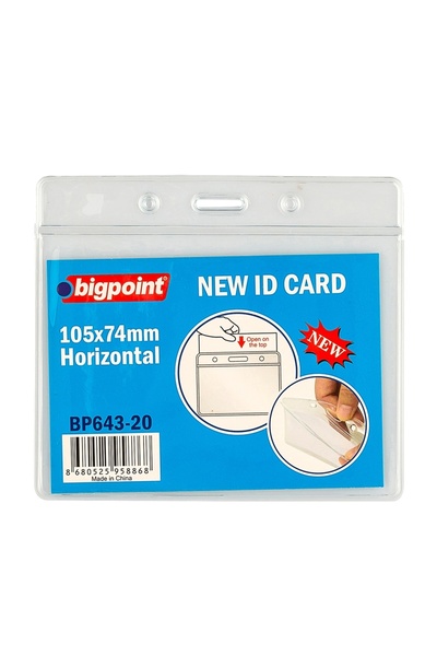 Bigpoint حقيبة بطاقات أفقية 105 × 74 مم × 10 قطع
