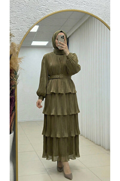 BENAHOLL Σετ Elfida Janjan με πλισέ φούστα και πέτο με πέτρες - GE823 Πράσινο...