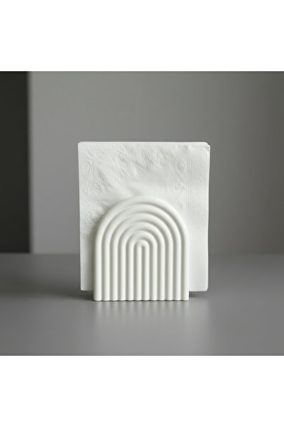 modelika 3d Büyük Boy Modern Peçetelik Yarım Gökkuşağı Tasarım Dekoratif Mutf...