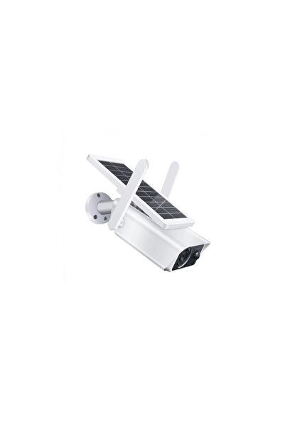 ISO TRADE Cameră IP inteligentă cu energie solară - 1080P, Wi-Fi, audio bidirecțional, rezistentă la intemperi