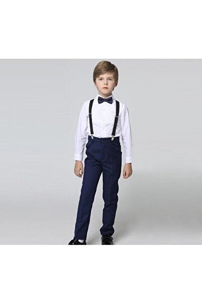 Nacar April 23 Boy's Long Sleeve Shirt Linen Pants Bow Tie Suit Performance C...