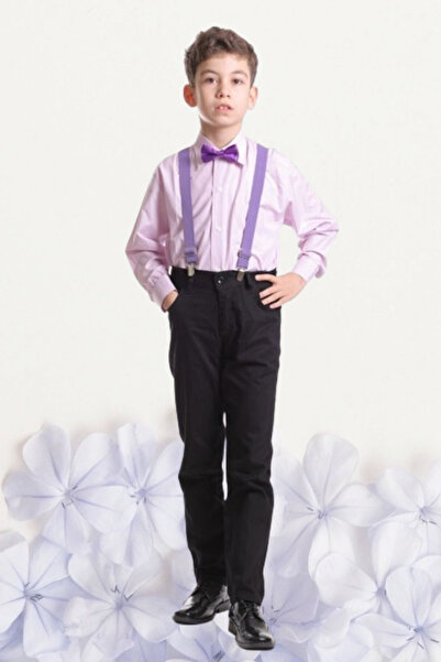 Nacar Erkek Çocuk 23 Nisan Gösteri Kıyafeti Pantolon Uzun Kol Gömlek Papyon T...