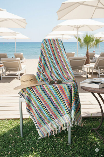 Monochrome El Dokuma %100 Pamuk Otantik Nohut Banyo Havlusu - Yüksek Kalite -...