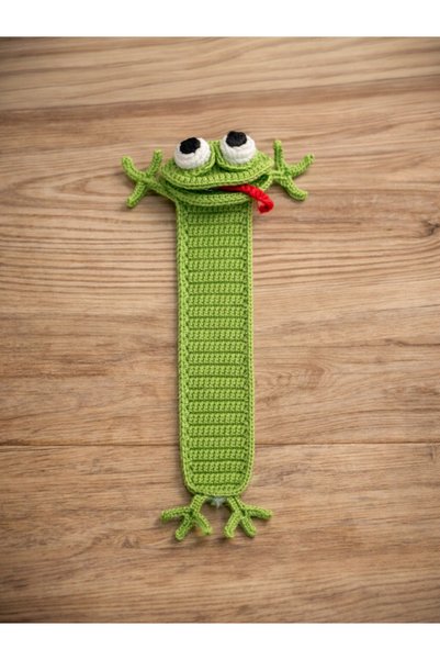 Funlife Scrapbook Amigurumi Handmade Frog Bookmark