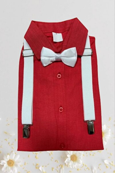 Nacar ERKEK ÇOCUK GÖMLEK PAPYON ASKI 23 NİSAN GÖSTERİ TAKIMI