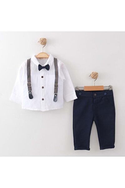 Necix's Shirt with Suspenders and Bow Tie, Dark Blue Pants Suit