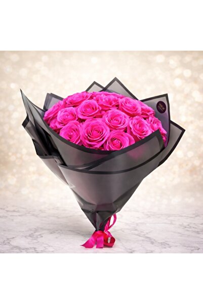 velve Buchet Glitter Roses cu 19 trandafiri de sapun, Roz