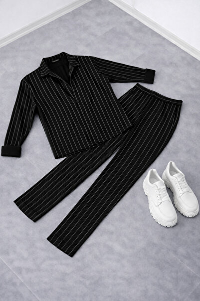 Gameyal Men's Striped Crepe Fabric Shirt and Trousers Set – Modern Summer Sty...