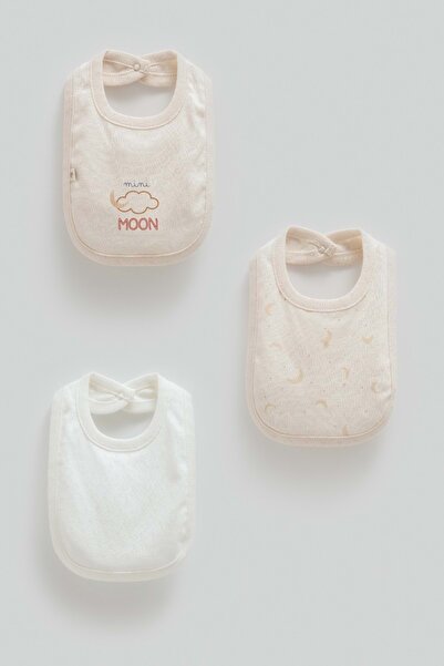 Caramell All Time Boy Triple Baby Bib Beige