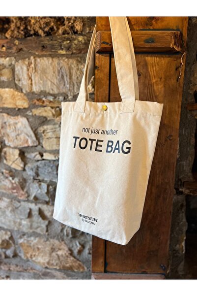 Wagna Kanvas Astarlı Çanta 'Not Just Another Tote Bag' baskılı