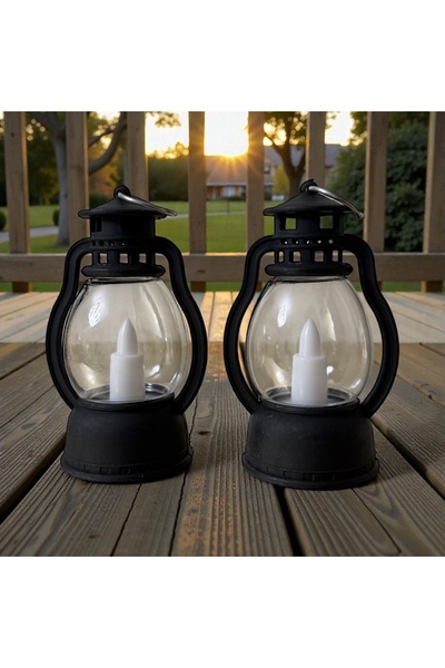 GümüşAVM Ledli Gaz Lambası 2’li Set