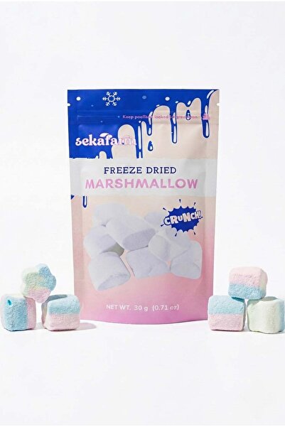 sekafarm Dondurularak Kurutulmuş Çıtır Marshmallow 30 Gr , Freeze-Dry Marshma...