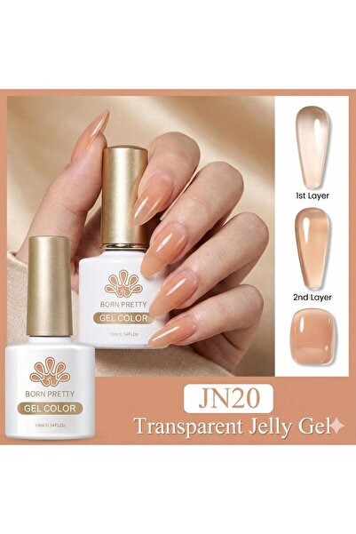 Born Pretty 10ml Jelly Nude Seri Kalıcı Oje Jn20 (56347)