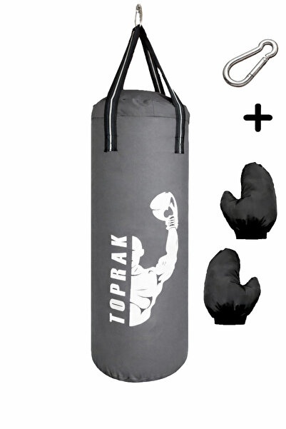 TOPRAK SPORT ELDİVEN VE KARABİNA BOKS TORBASI 50x20 cm İÇİ DOLU