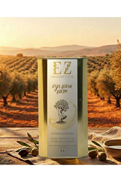 EZ Özel Soğuk Sıkım Zeytinyağı 1L Teneke