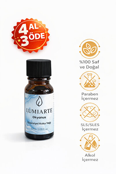 Lumiarte Okyanus Kokusu Esansiyel Koku Yağı Buhurdanlık Difüzör Esansı Mum Ko...