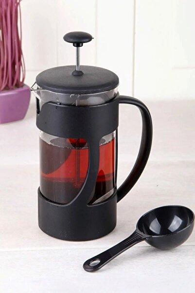 Leony Ölçü Kaşıklı French Press Filtre Kahve Ve Bitki Çayı Demliği 350 ml