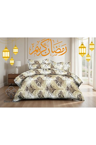 Oasis Cotton طقم سرير مزدوج من كلاود سمر - 6 قطع - ناعم وبارد