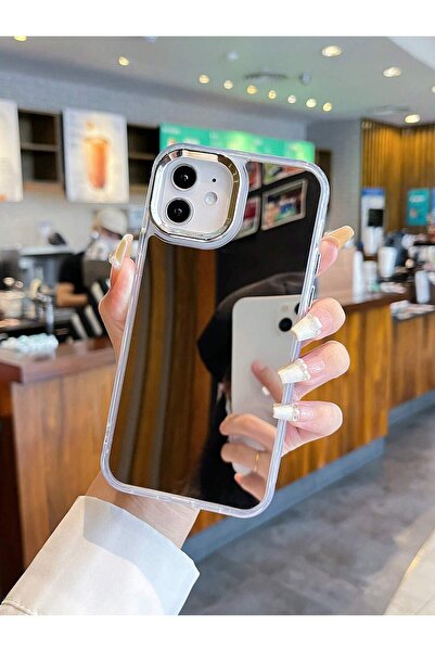 EDELFU حافظة آيفون 11 بمرآة مع جوانب ناعمة وغطاء خلفي صلب مقاوم للصدمات