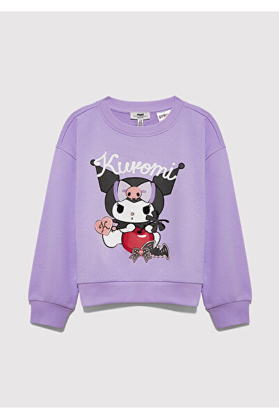 Mavi Kuromi Baskılı Mor Sweatshirt 7S10183-70519