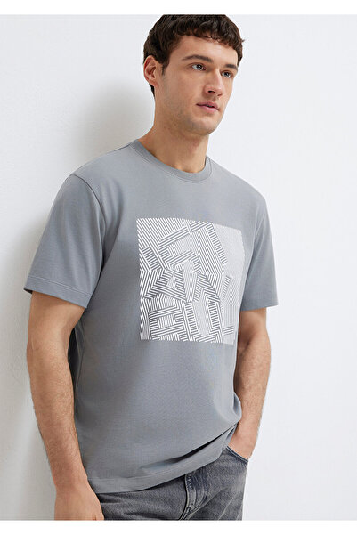 Mavi Istanbul Printed Gray T-Shirt Regular Fit / Normal Cut 0612990-85550