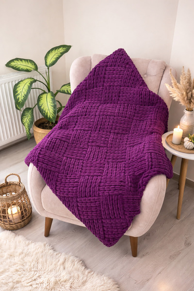 ARTTMACRAME Puffy Baby Blanket