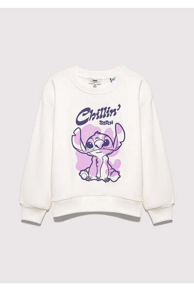 Mavi Stitch Baskılı Ekru Sweatshirt 7S10168-70057