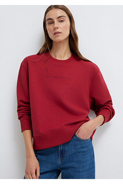 Mavi Denim Baskılı Kırmızı Sweatshirt 1S10525-70424