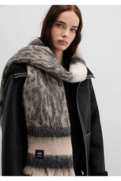 Mavi Patterned Gray Scarf 1913604-24674