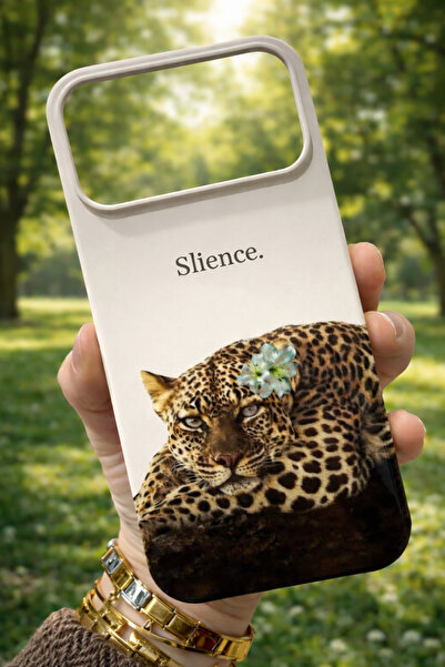 OVADA İphone 17 Pro Max Uyumlu Leopar Desenli Kamera Koruma Çıkıntılı Silikon...