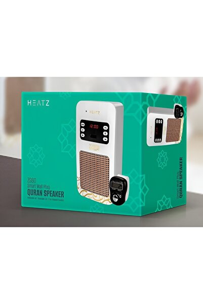 HEATZ ZS60 Smart Quran Speaker with Remote Control, Wall Plug and Tasbih Ring