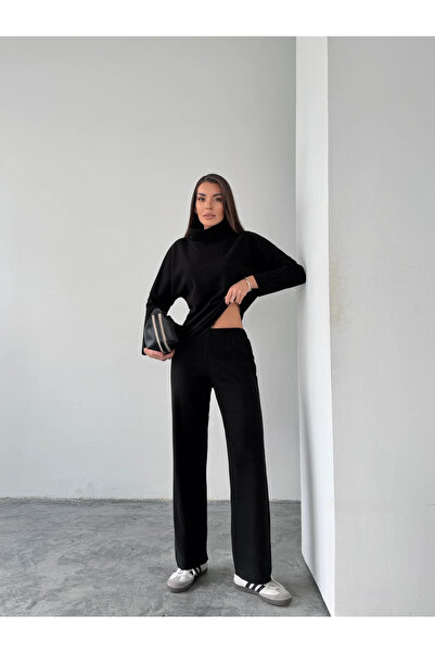 mydukkan.co Turtleneck Thessaloniki Suit - Black