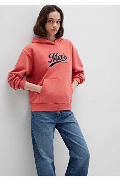 Mavi Logo Baskılı Pembe Sweatshirt 1S10420-71076