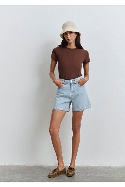 Mavi Verna Blue Premium Ice Blue Jean Shorts 1410059-89754