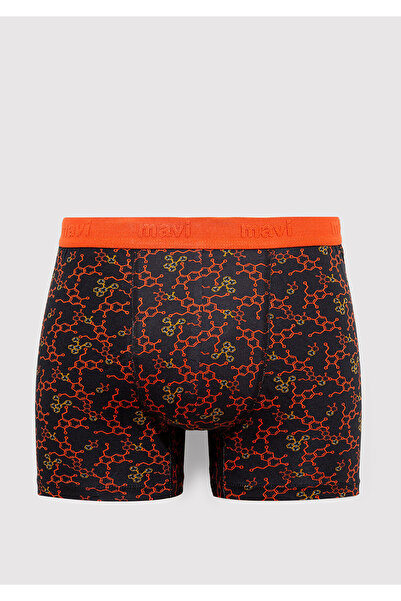 Mavi Baskılı Siyah Boxer 0911636-900