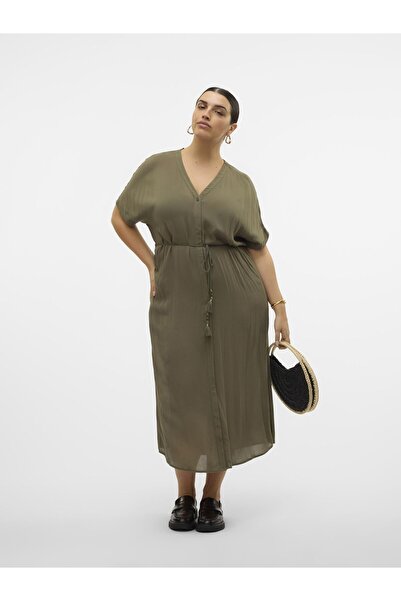 Veromoda Curve Kleid VMCBENTE Langes Kleid