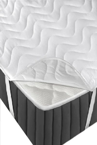 mycey Mattress Protector Quilted 150x200 Cm Double Bed Sheet with Corner Elastic