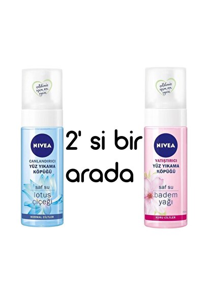 NIVEA Yüz Yıkama Köpüğü Canlandırıcı 150 Ml Ve Yüz Yıkama Köpüğü Yatıştırıcı ...
