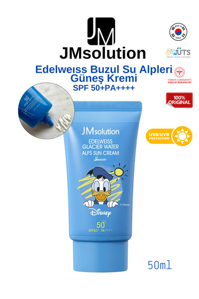 JMsolution Disney Serisi Edelweiss Glacier Buzul Su Alpleri Güneş Kremi Spf 5...