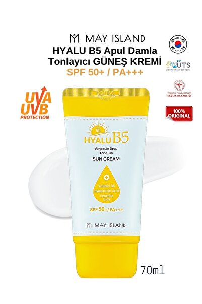 May Island Mayisland Hyalu B5 Ampoule Drop Toning Sun Cream Spf 50 / Pa 70ml