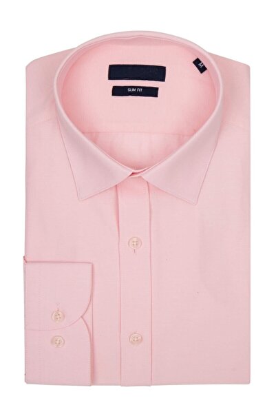 Nacar Erkek Pembe Slim Fit Gömlek