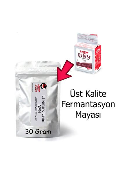 Lalvin ICV D254 Kırmızı ve Beyaz Şarap mayası – 30 Gram