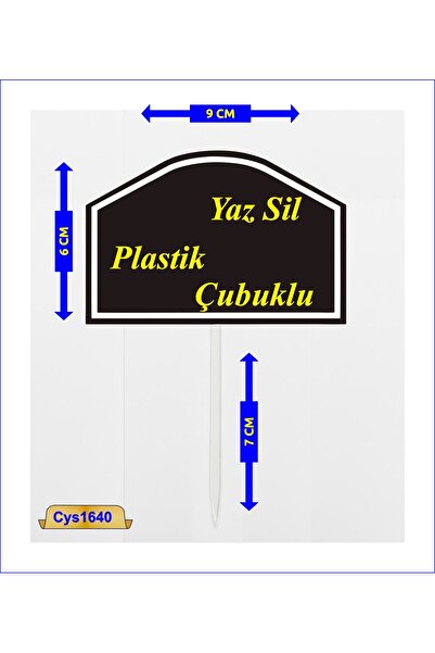 CYS ETİKET Cys-1640-p Plastik Çubuklu Pvc Yaz Sil Reyon Fiyat Etiketi 6x9 Cm ...