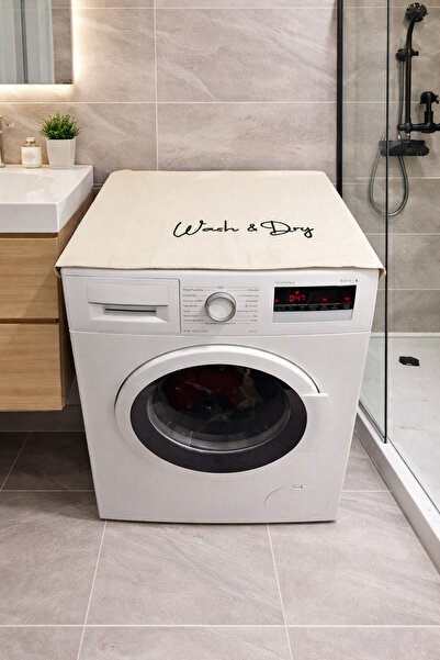 DİLEX غطاء ثلاجة يحتوي على تطريز وآلة تجفيف الملابس