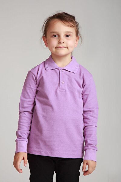 Dragora Polokrk s dlhým rukávom Lilac česaná bavlna