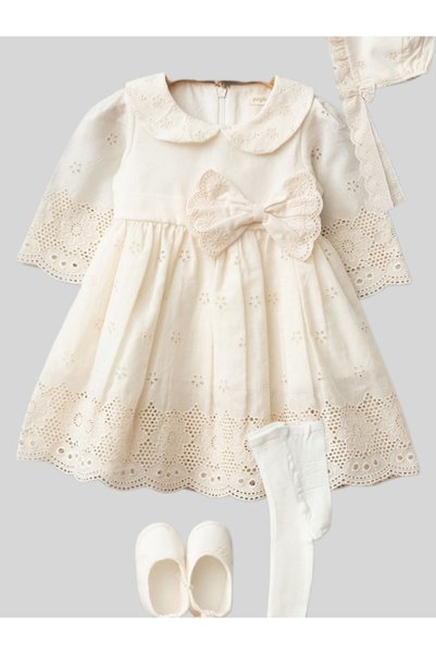 Naka Concept Seraphine Blush Baby Girl Special Occasion Dress Set Baby Girl Lace Dress Luxury