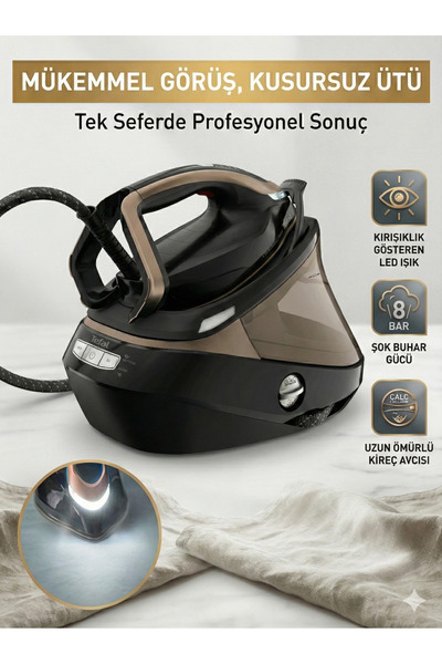TEFAL Premium Buhar Kazanlı Ütü, Üstün Performans - Güçlü Basınç - Özel Taban...