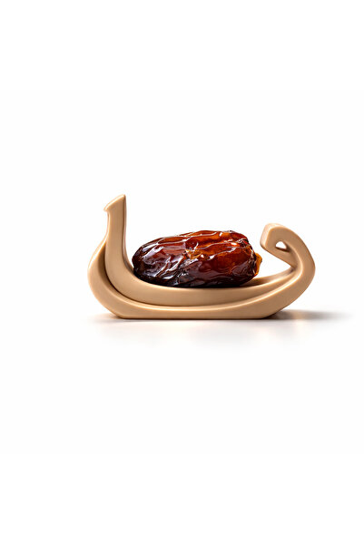 BEVATİR Vav ve Elif Hurma Sunum Tabağı 6 Adet Ramazan Ayı Özel