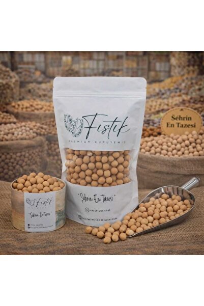 FISTIK PREMİUM Sarımsak Soslu Leblebi Duble Iri Boy Kuruyemiş Taze Lezzetli Ç...