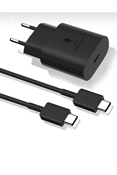 FİOPLUS Samsung Tüm Modellere Uyumlu Süper Hızlı Şarj 25w Usb-c Şarj Seti